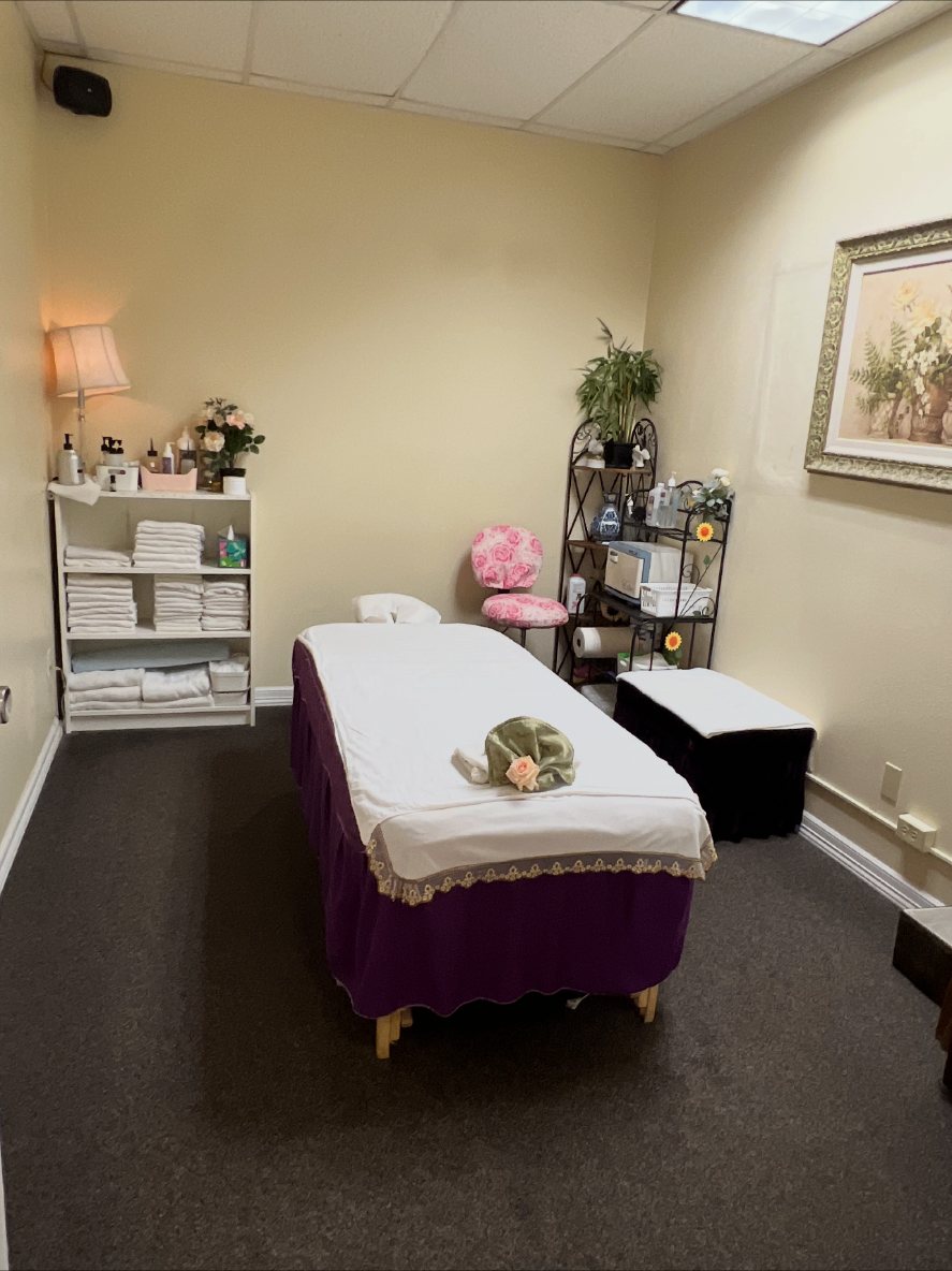 Private massage treatment room